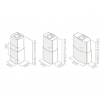 Elica CHROME 85厘米 900m³/h 島式抽油煙機