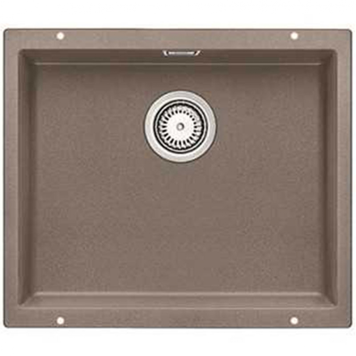BLANCO SUBLINE 500-U(523439) 花崗岩合成單槽鋅盤｜巧克力色