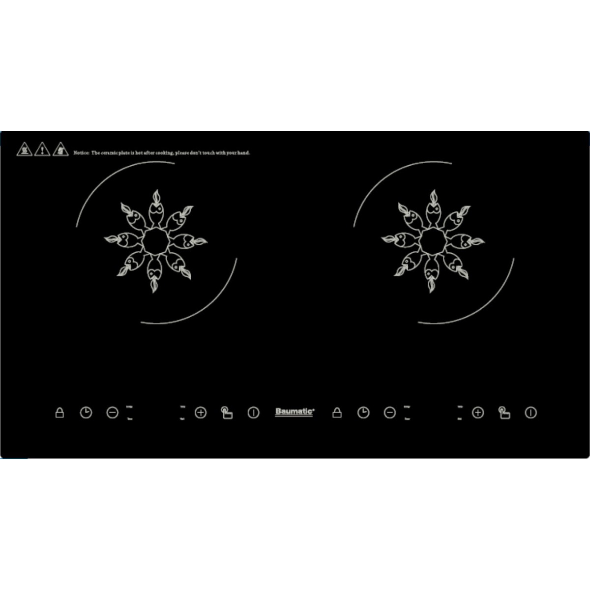 Baumatic BHI244 68厘米 黑魂系列嵌入式雙頭電磁爐