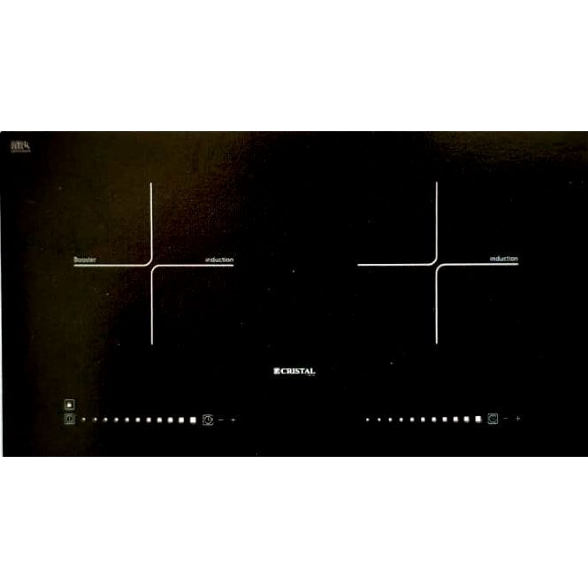 Cristal 尼斯 CI-288PS 71CM 嵌入式電磁爐 - 法國製造 | 3000W共享火力