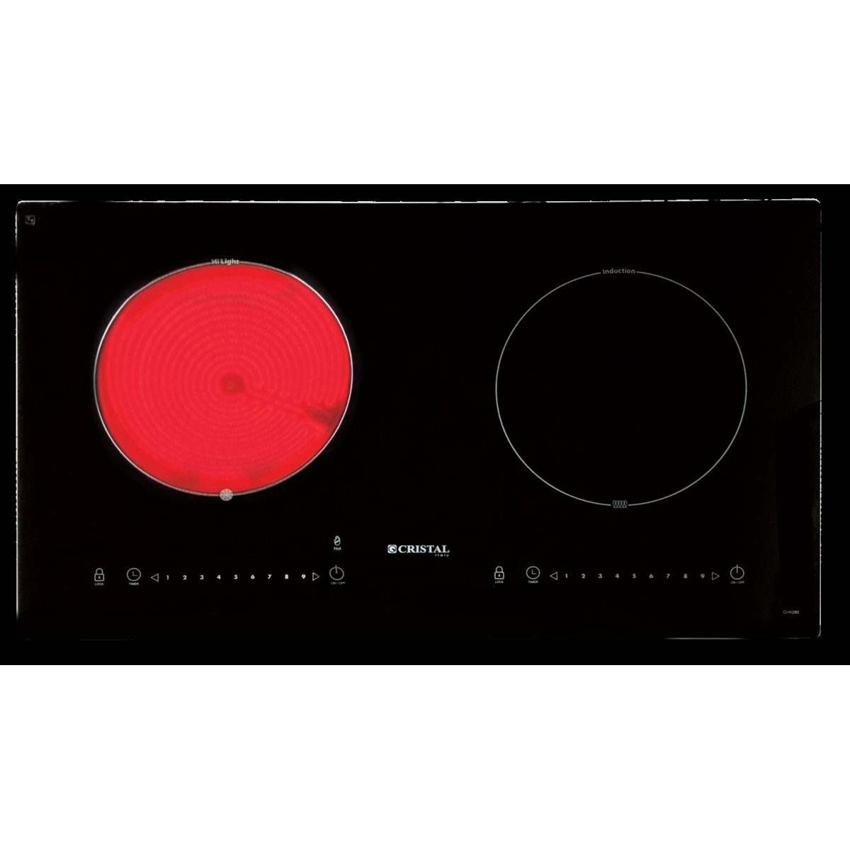 Cristal 尼斯 CI-H280-1 2合1嵌入式電磁+電陶爐