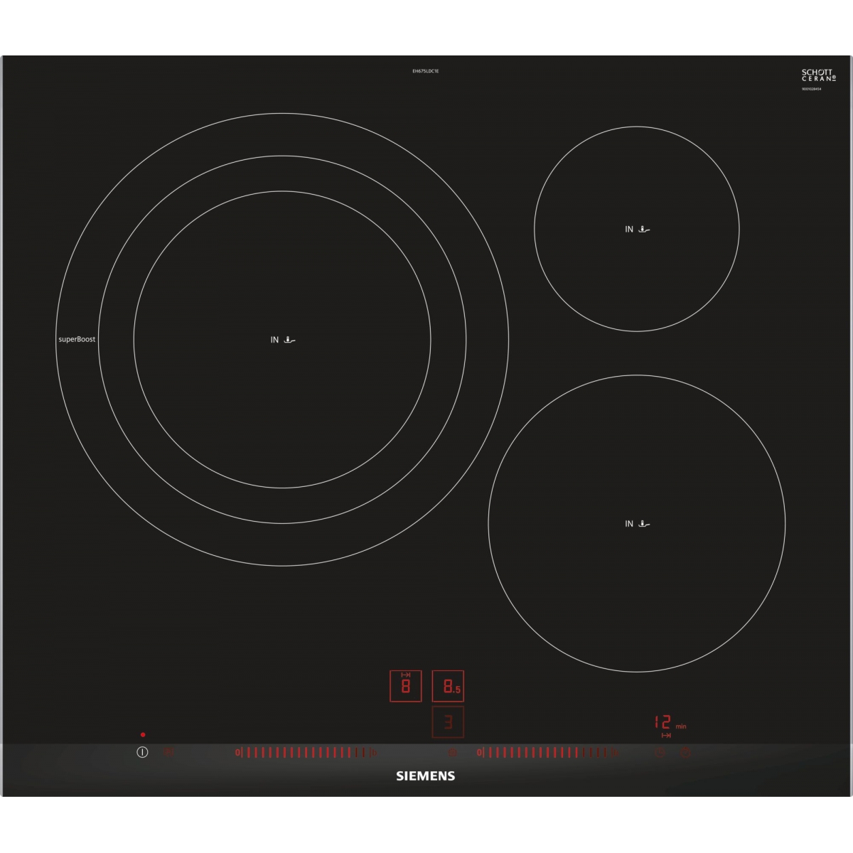 Siemens 西門子 EH675LDC2E 60cm 3頭嵌入式電磁爐 (fryingSensor Plus)