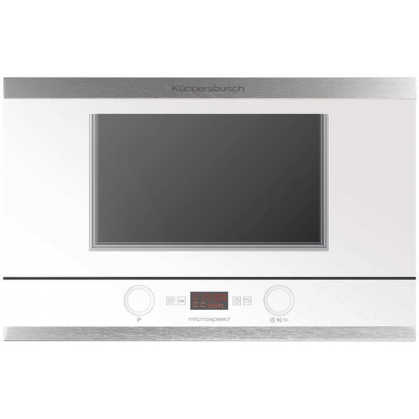 Kuppersbusch EMWGL3260.0W1 22公升 嵌入式微波焗爐 (不銹鋼) - 纖巧型多功能，智能烹飪