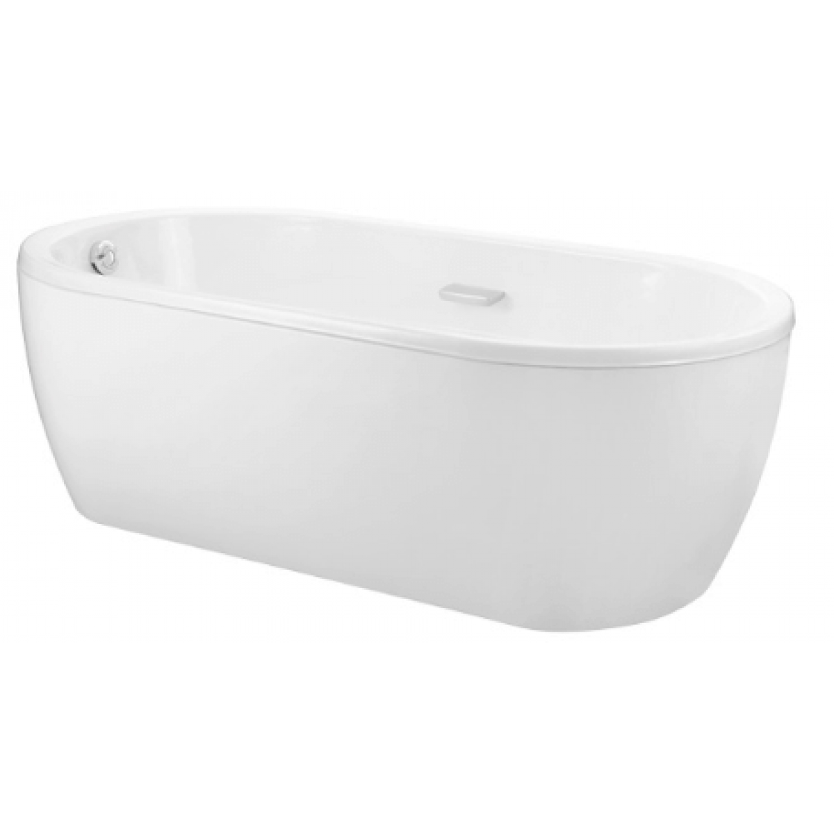 TOTO FBY1764CHPE 獨立式浴缸 - 1720x900mm，鑄鐵材質，連彈出式去水