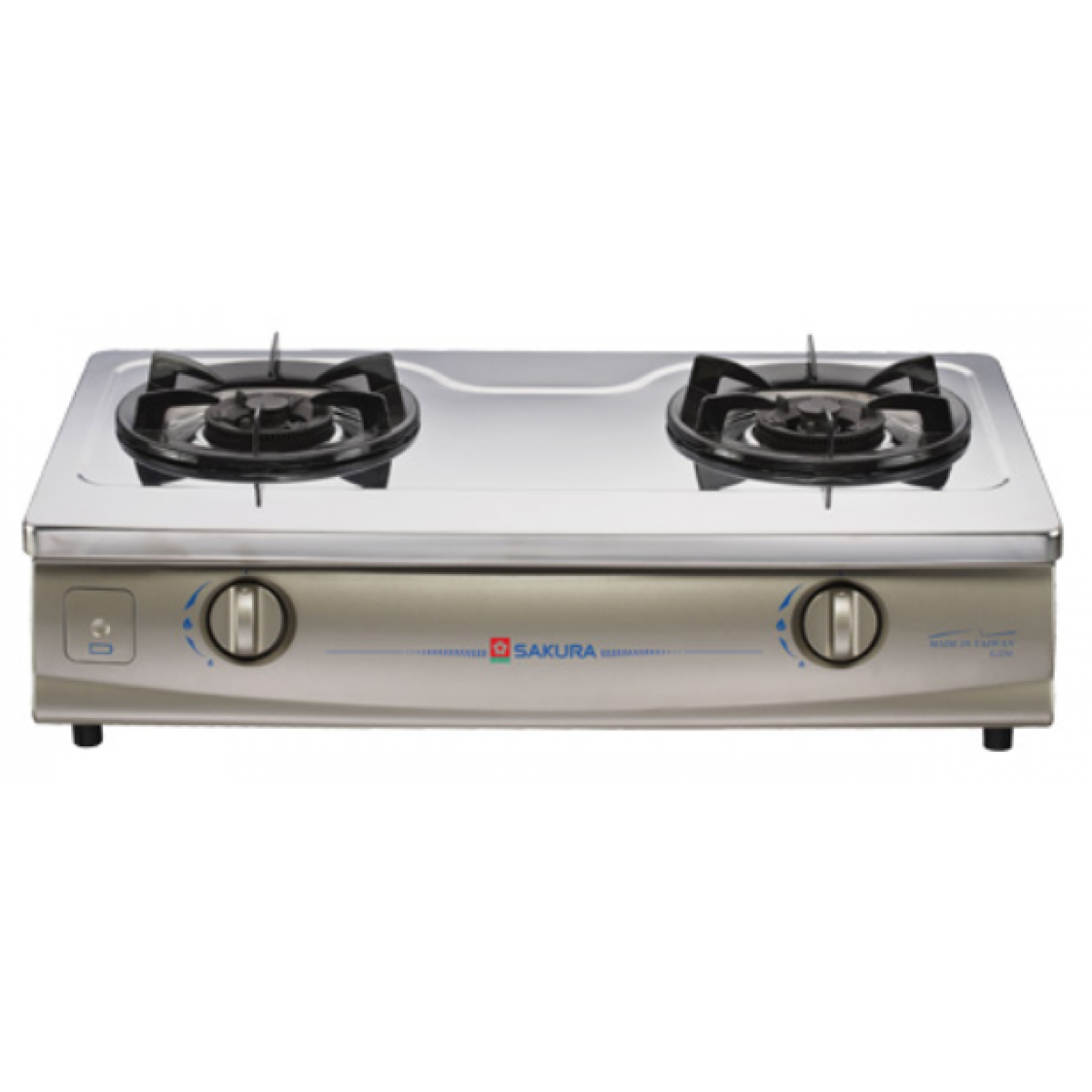 櫻花 Sakura G230T 煤氣座檯雙爐頭煮食爐 - 6.0kW 強勁火力
