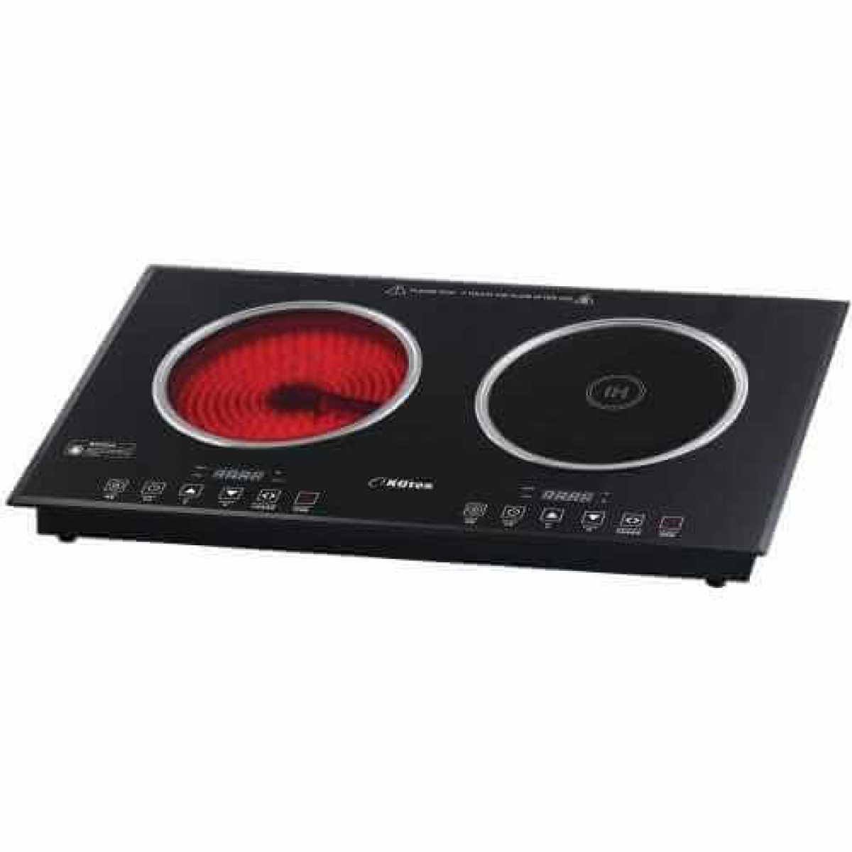國騰 Kuton KT-292DIR 74厘米嵌入式電磁電陶爐 - 2800W共享火力兩用