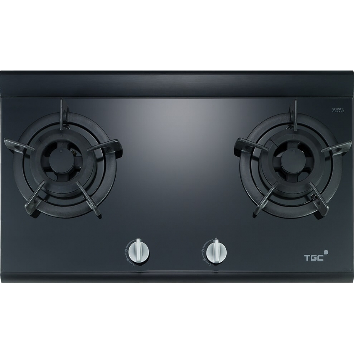 TGC MEGA2L 石油氣嵌入式平面爐：雙爐頭5kW強勁火力，德國陶瓷玻璃面板，三年保養