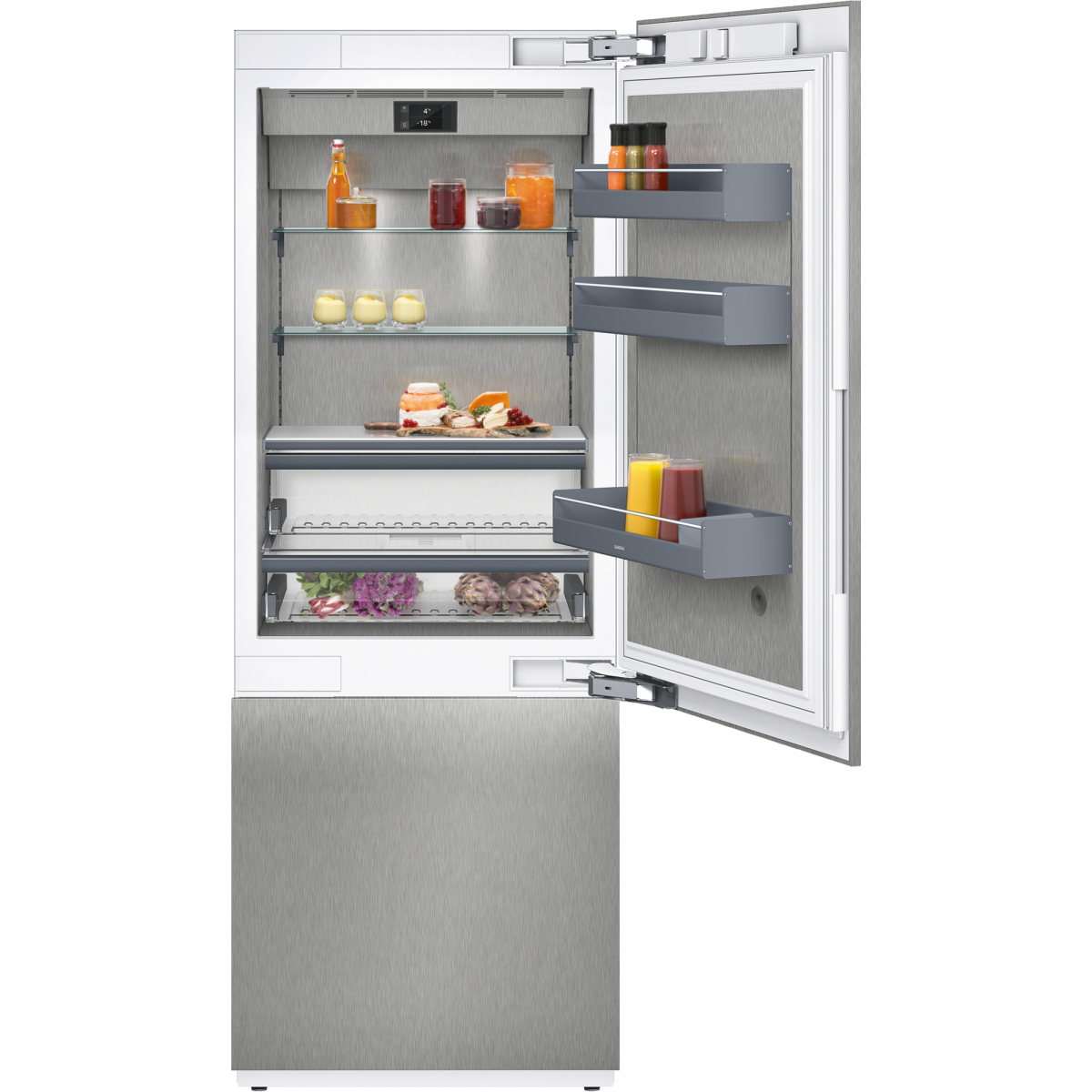Gaggenau RB472304 418公升嵌入式雙門雪櫃：A++級能效，無霜技術，內置製冰機
