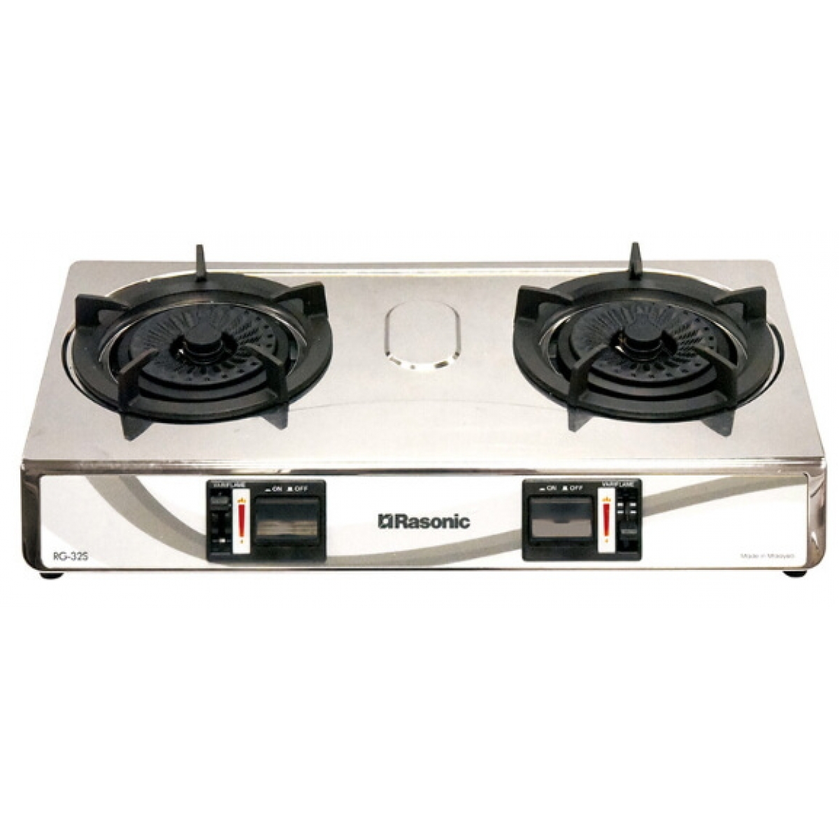 RASONIC RG32S(TG) 樂信 座檯式雙頭煮食爐 - 5.9kW特強火力 不銹鋼