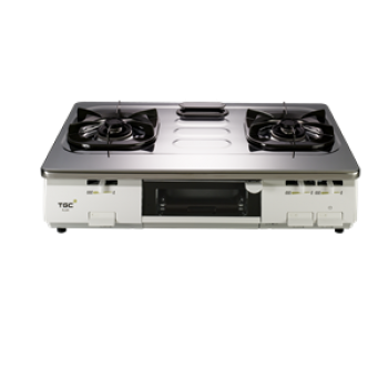 【已停產】TGC RJ3R 70厘米 煮飯寶 座檯式雙頭煤氣煮食爐 (白色)
