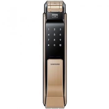 【已停產】Samsung 三星 SAM-SHSP718LMGEN 指紋/ 密碼/ 感應卡 智能電子門鎖 (金色)