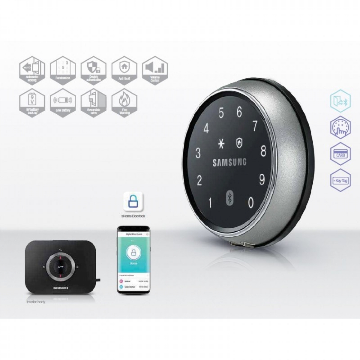 Samsung 三星 SHPDS705MKEN 智能電子門鎖 (自攜回廠二年保養) Samsung 三星 SHPDS705MKEN 智能電子門鎖 (自攜回廠二年保養)