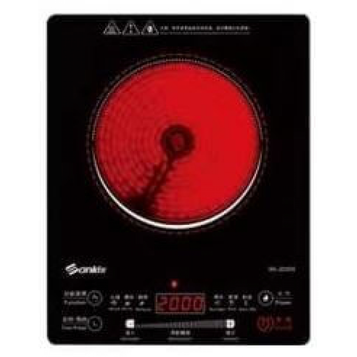 Sanki 日本山崎 SK-JD09A 2000W 輕觸式電陶爐 - 適用任何平底鍋具、安全鎖