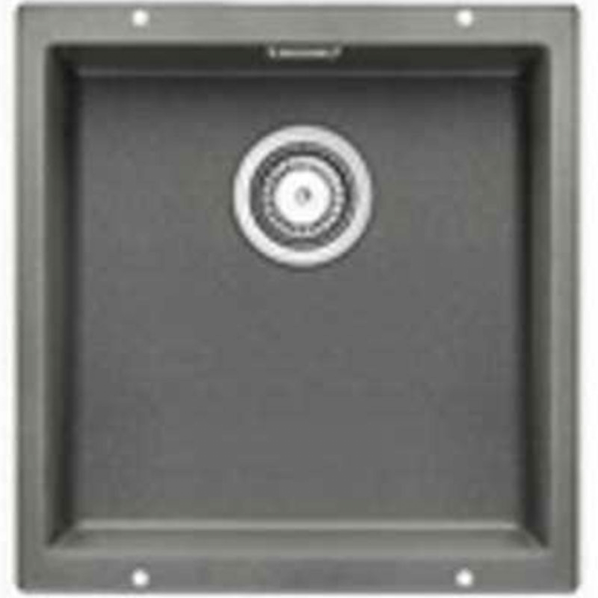 BLANCO SUBLINE 400-U(523424) 花崗岩單槽鋅盤 (下嵌式，鋁金屬色)