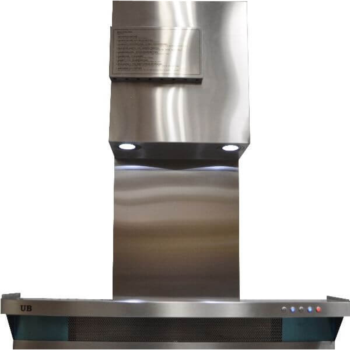 UB Electric T90-28 70厘米 煙囪式抽油煙機 - 850m³/h高效吸力，延遲關機