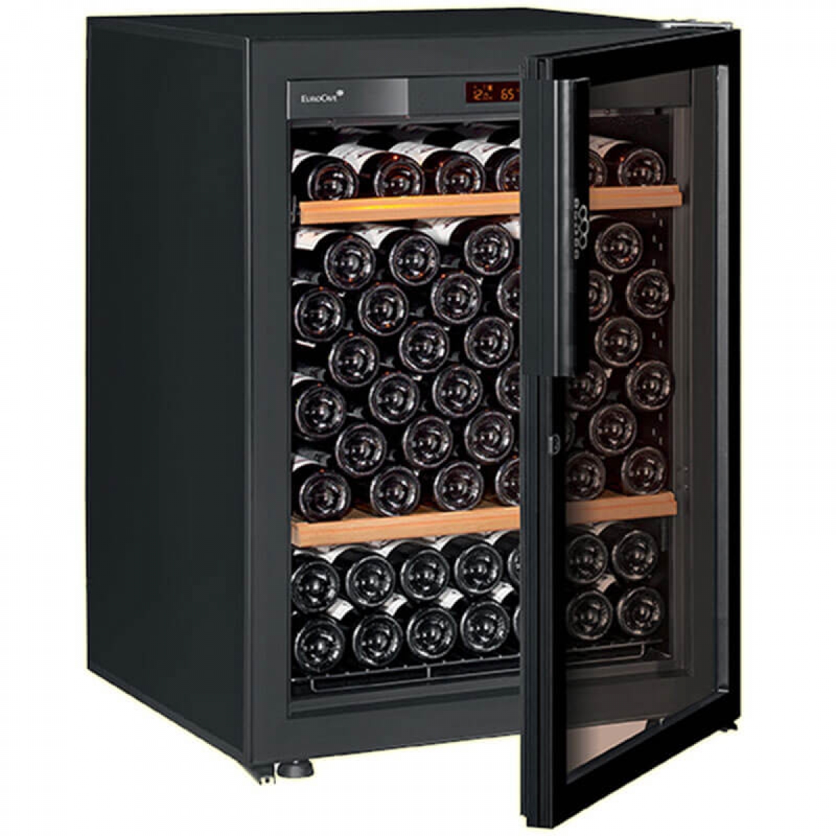 EuroCave V-PURE-S-1S-1D-G 紅酒櫃 - 92瓶容量與高效節能單溫控制