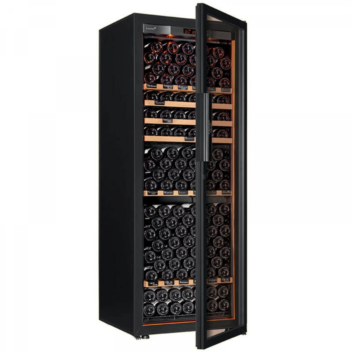 EuroCave V-REVEL-L 單溫區玻璃門紅酒櫃 (223瓶) (三滑動+三木架)