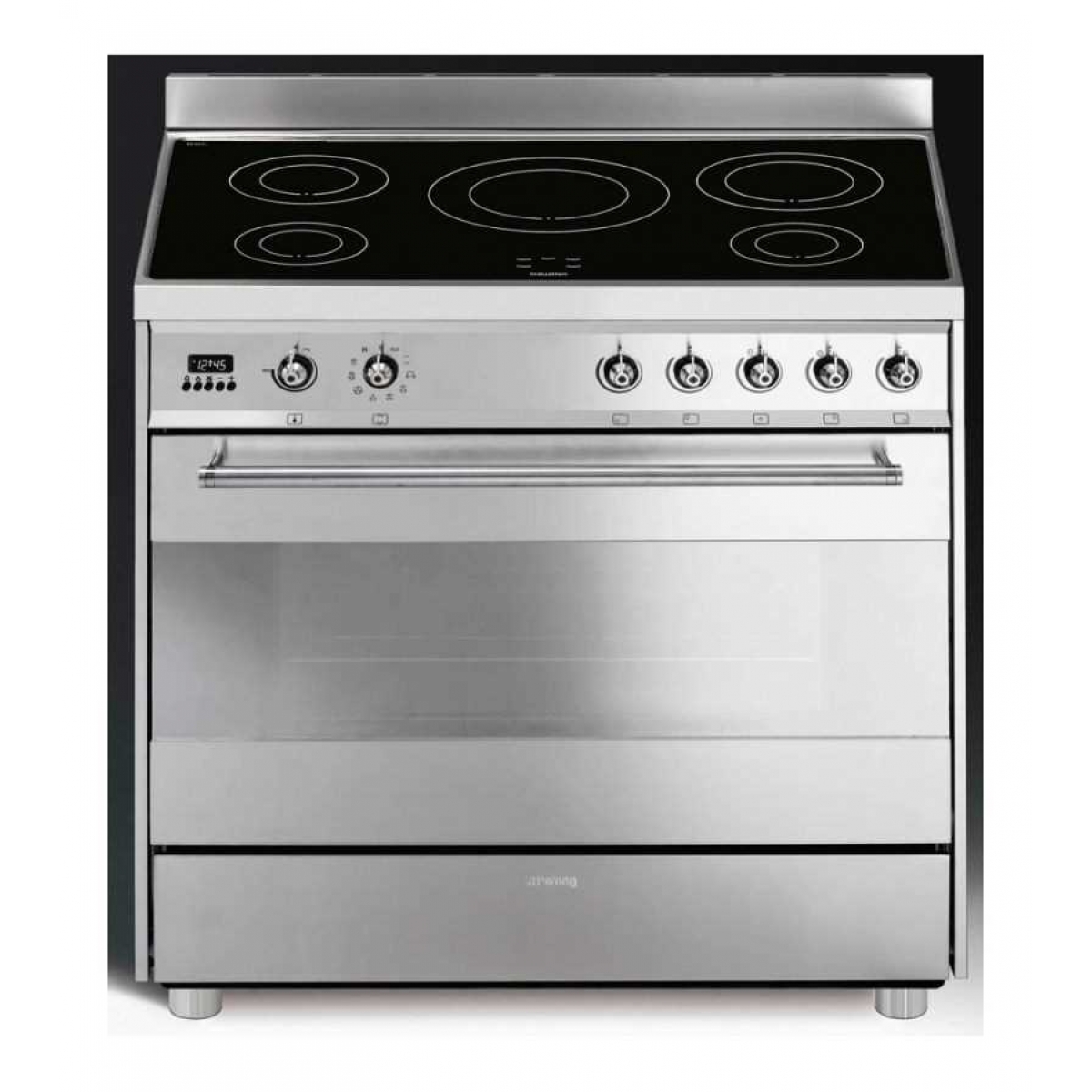 Smeg C9IMX-2 90厘米 全座式焗爐 (五頭電磁爐及119公升電焗爐) Smeg C9IMX-2 90厘米 全座式焗爐 (五頭電磁爐及119公升電焗爐)