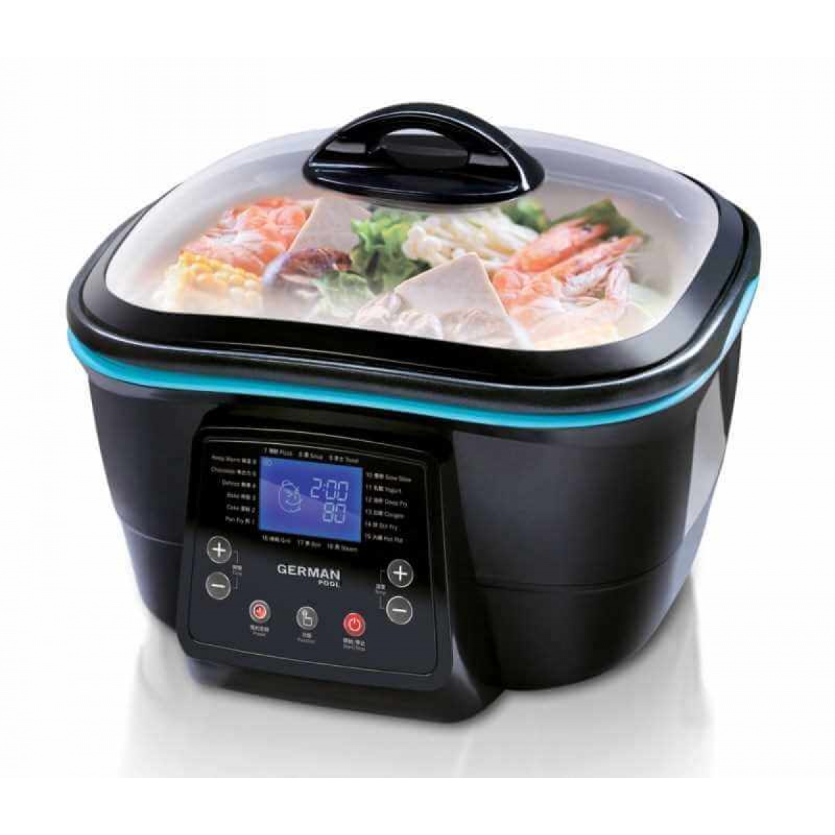 GERMAN POOL 德國寶 DFC-818 變頻萬用養生鍋：智能變頻、5公升特大容量、一鍋多用