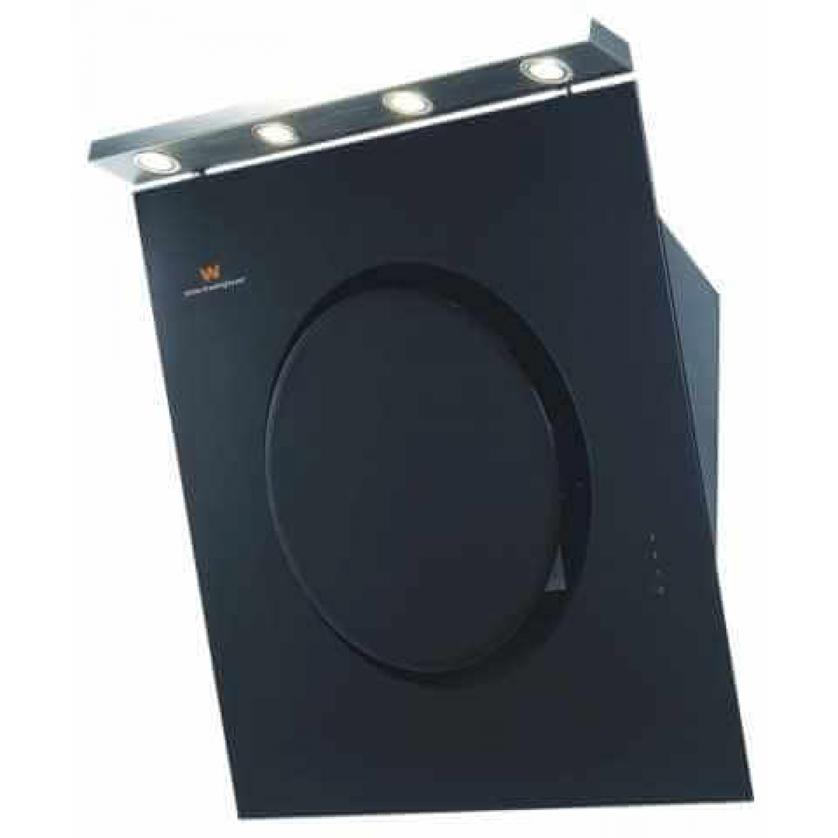 White-Westinghouse WRH60GB 60厘米 傾斜煙囪式抽油煙機 (黑色)｜900m³/h大吸力、3風速、強化玻璃