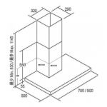 PHILCO 飛歌 PC900SNL 90cm 煙囪式抽油煙機 (1110m³/h)